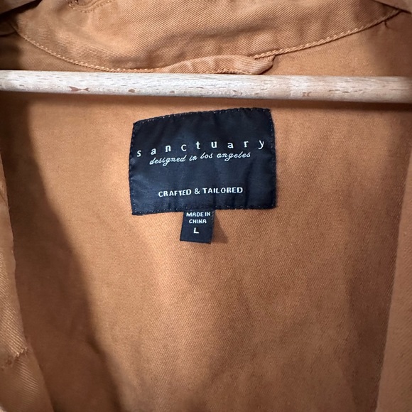 Sanctuary Structured Jacket Cotton w/ Cargo Pockets size Large - Picture 2 of 4